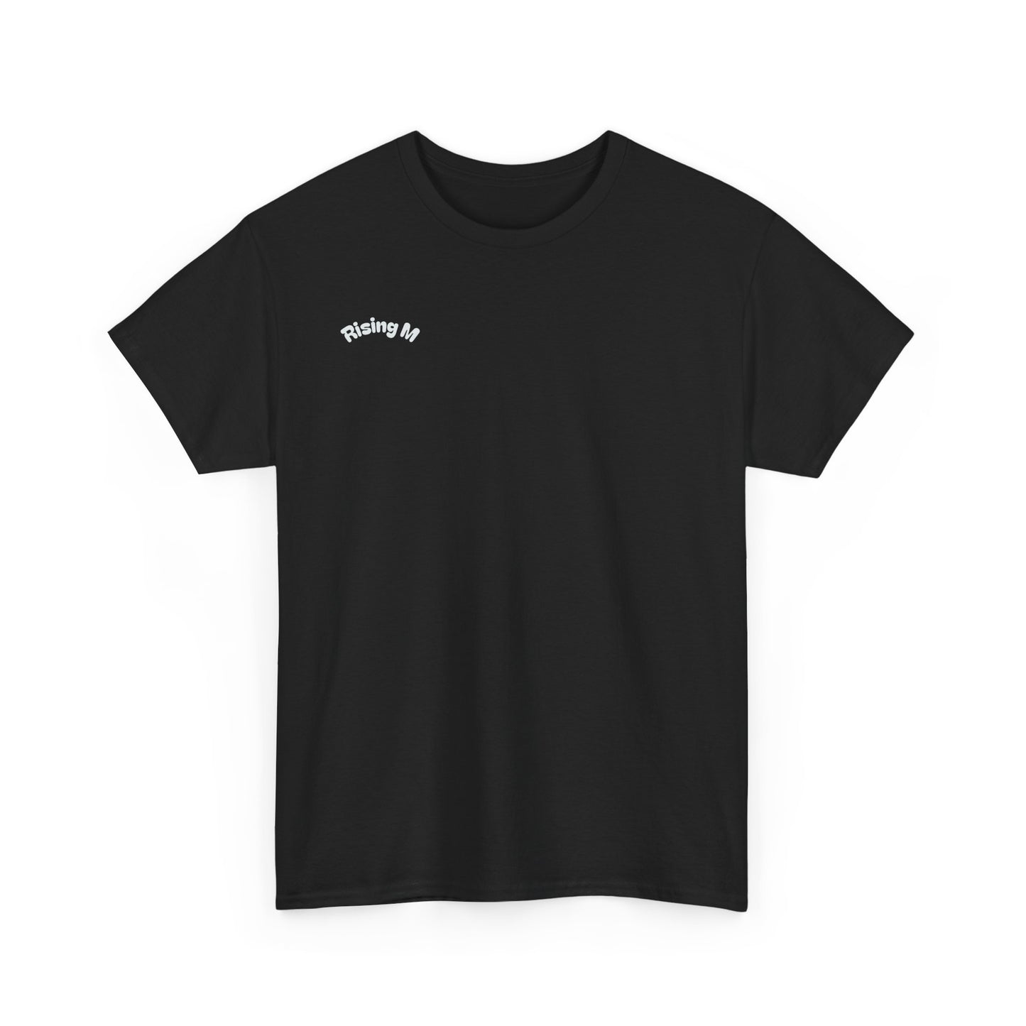 Rising M Unisex Heavy Cotton Tee | Custom Leather Graphic, Casual Wear,
