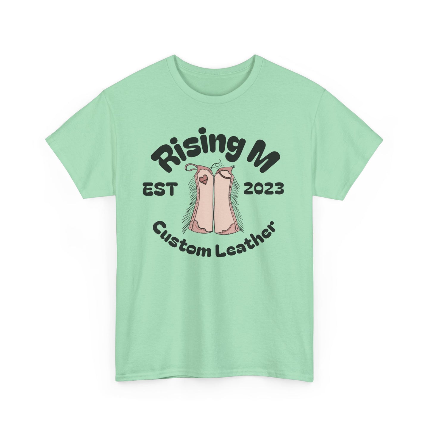 Rising M Custom Leather Ranch Pant tee