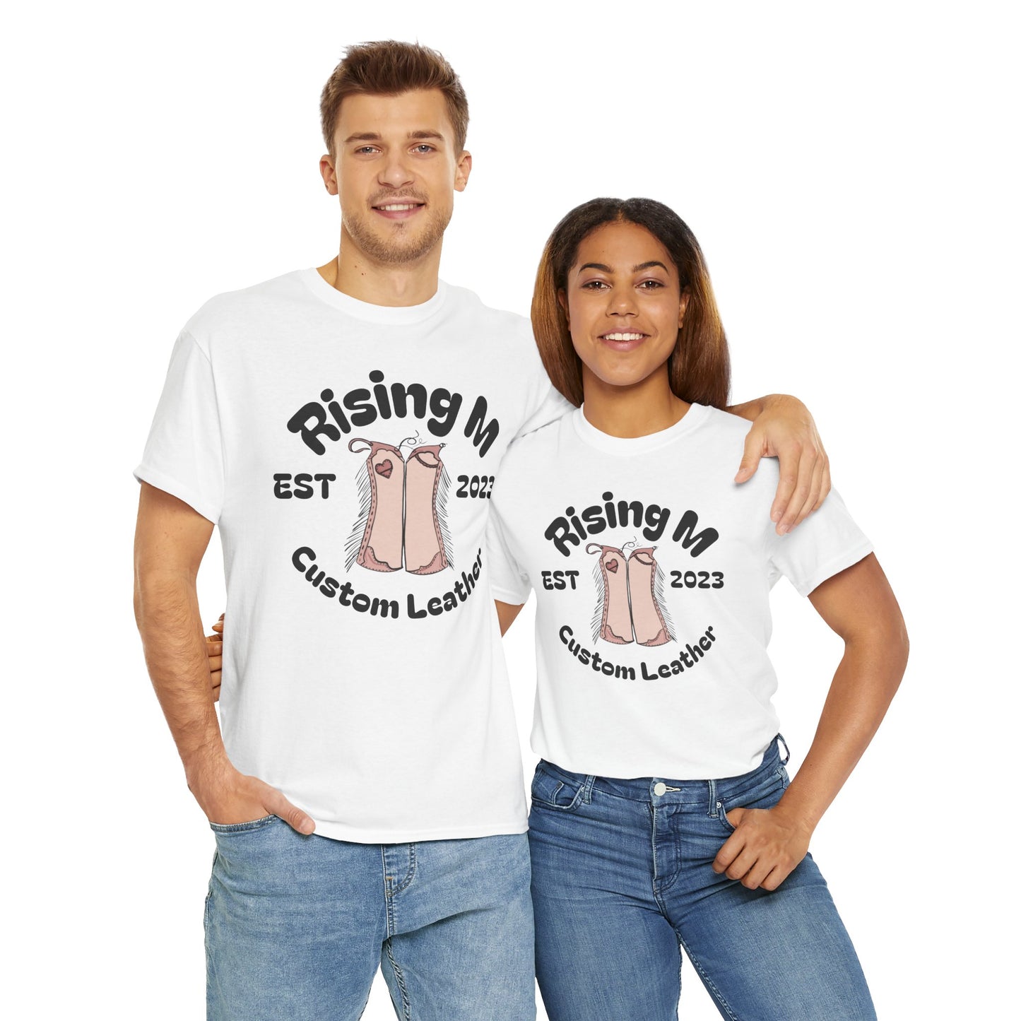 Rising M Custom Leather Ranch Pant tee