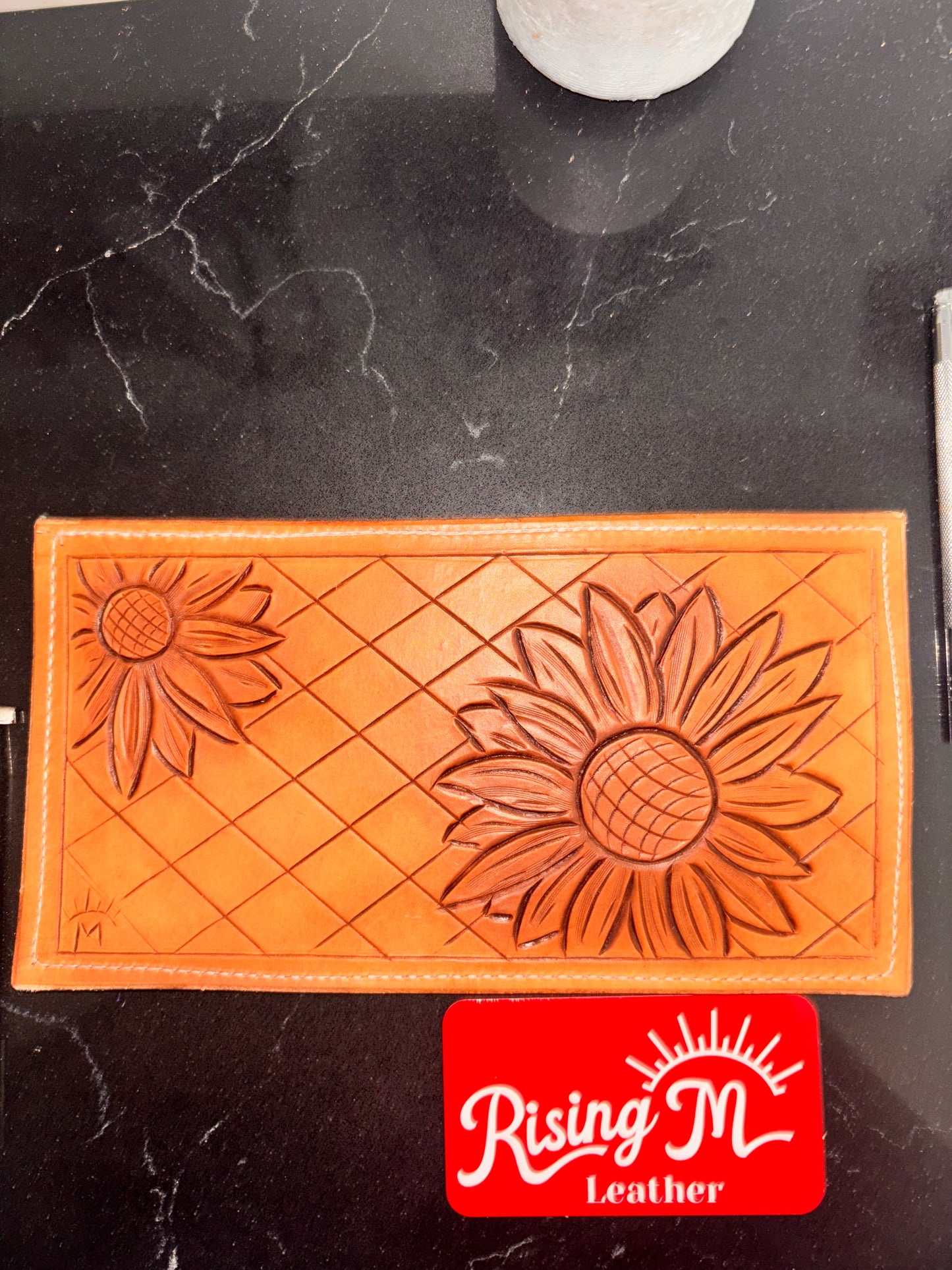 Sunflower flat wallet