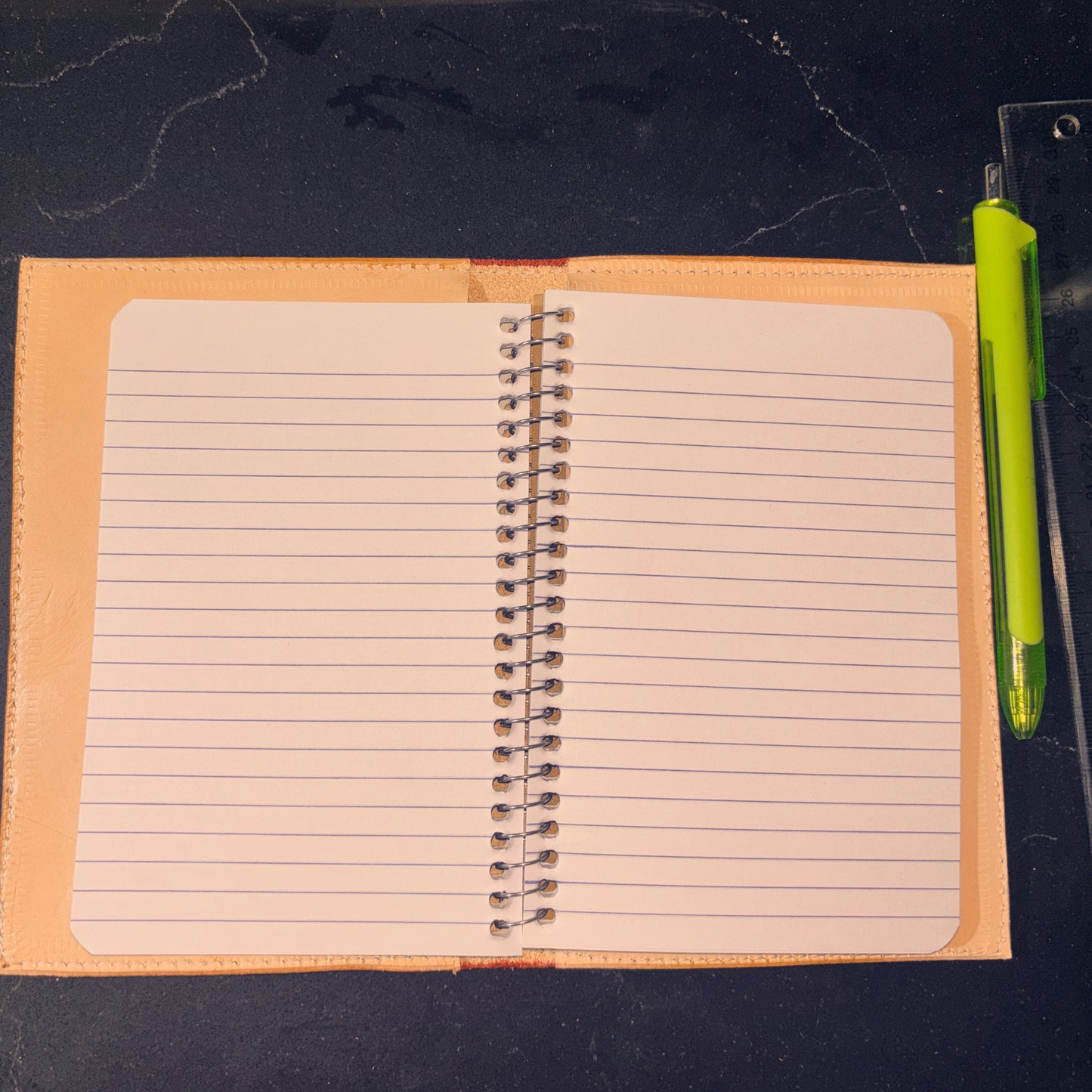 Boot stitch notebook cover