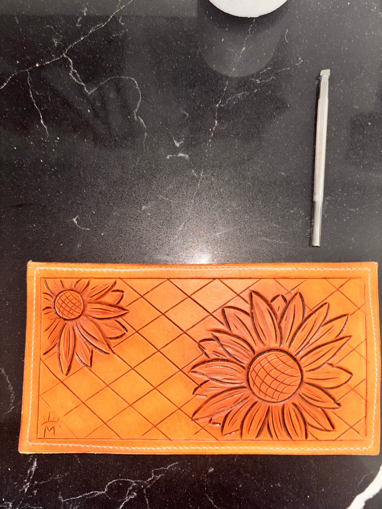 Sunflower flat wallet