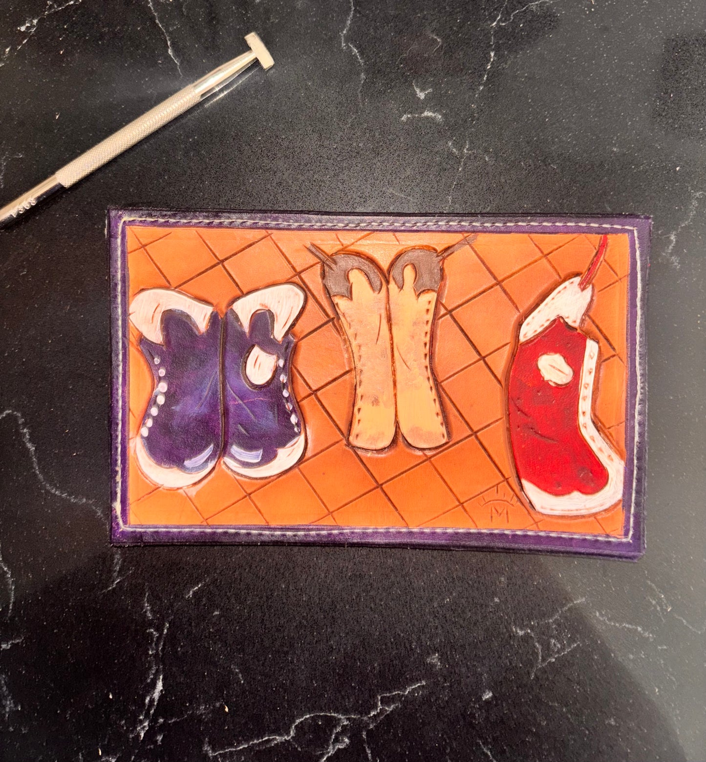 Chapped Flat wallet