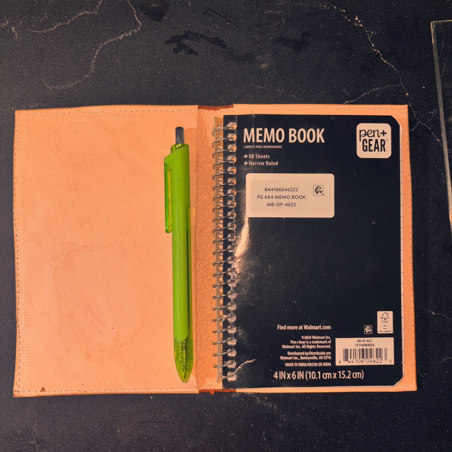 Boot stitch notebook cover