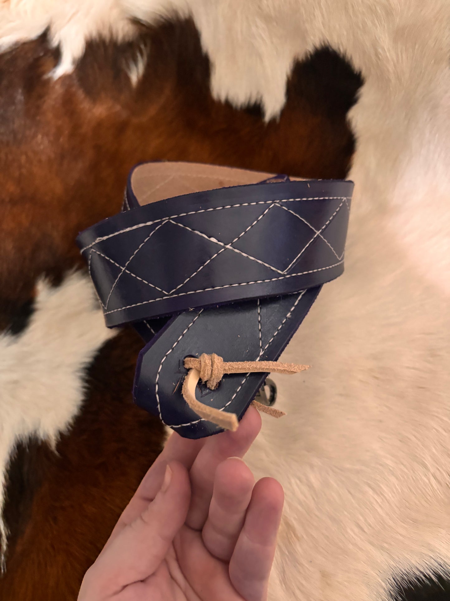 Purse strap diamond stitch