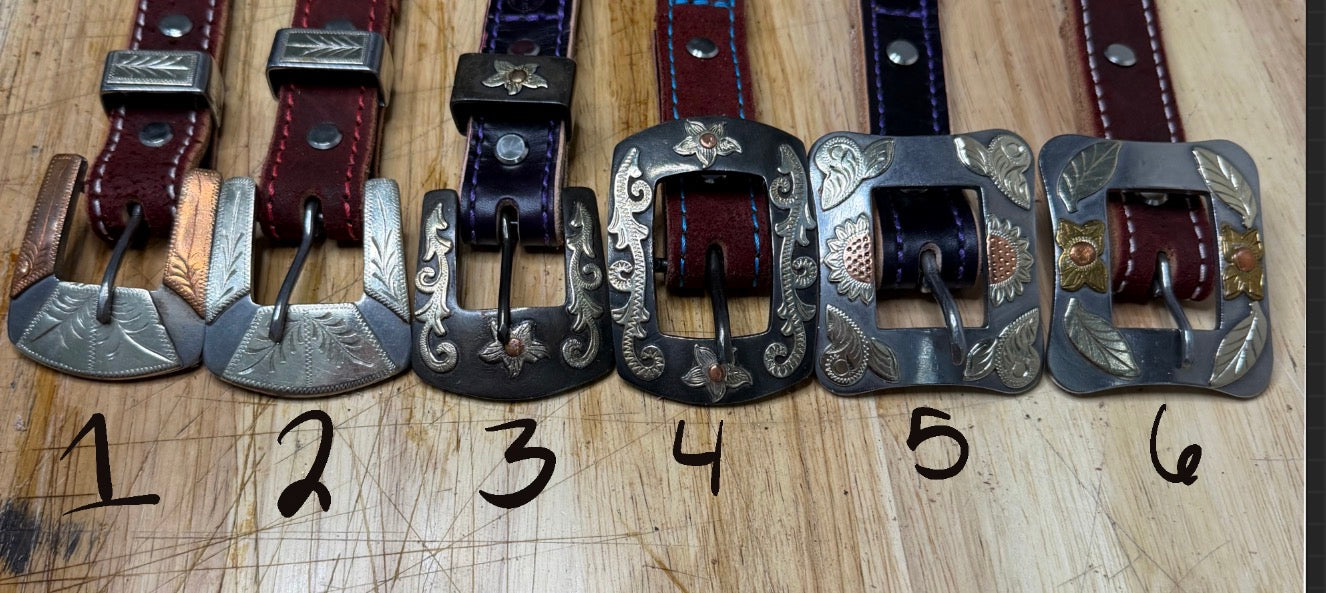 Purple Hobble belt ( pick your own hardware)