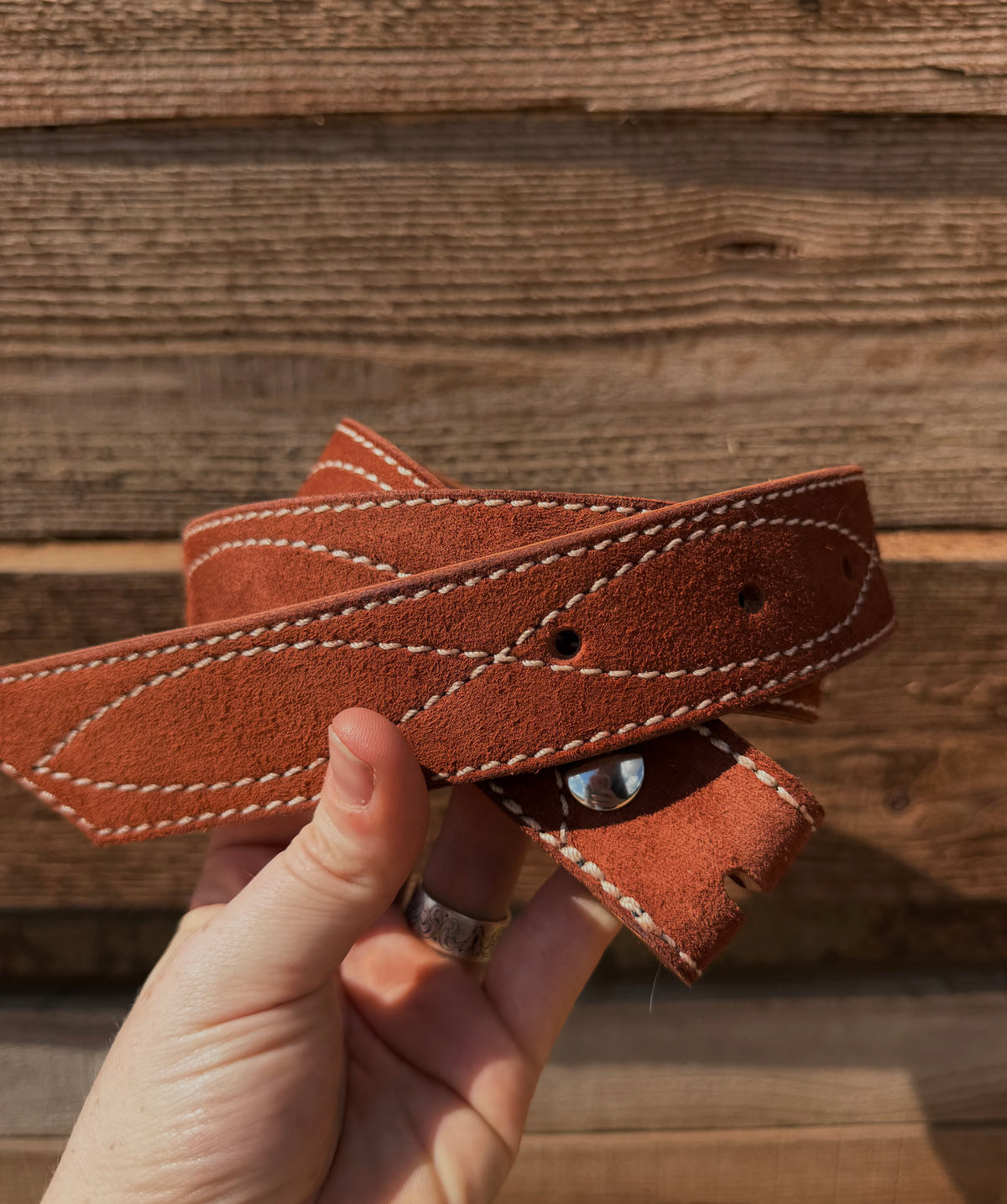 Autumn suede belt