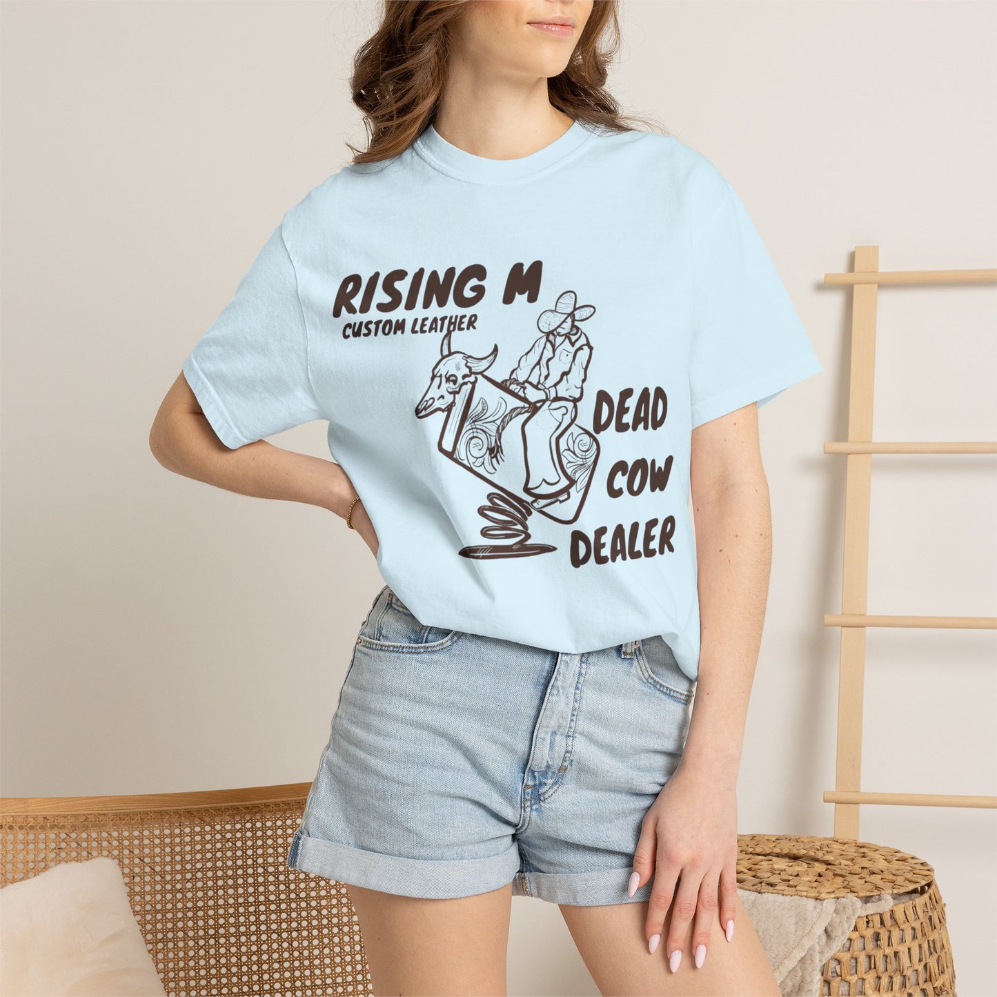Dead Cow Dealer comfort colors tee ( front design only)
