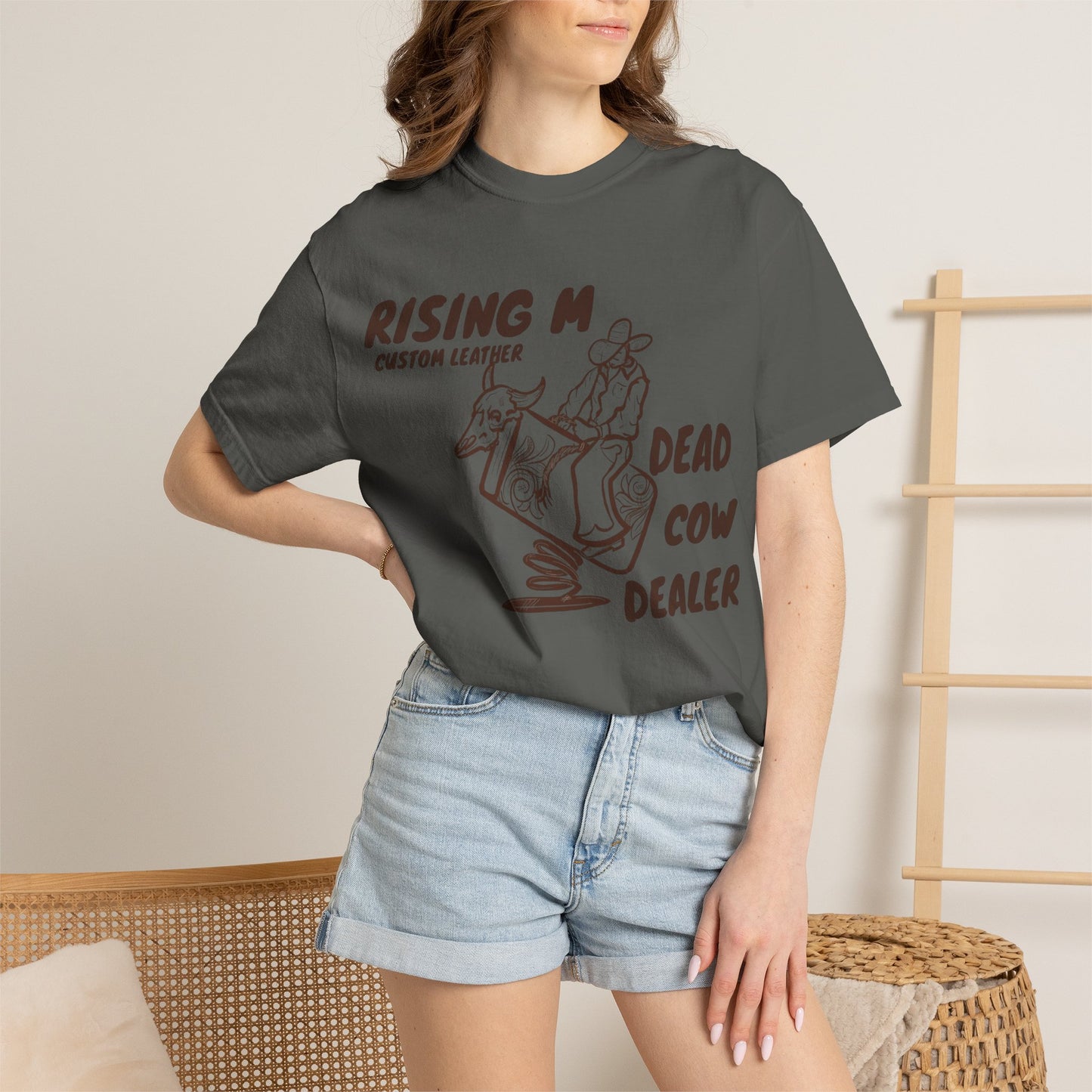 Dead Cow Dealer comfort colors tee ( front design only)