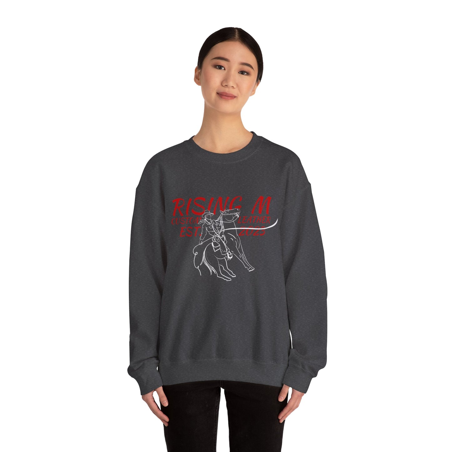 Rising M Rodeo Crewneck Sweatshirt - western Graphic