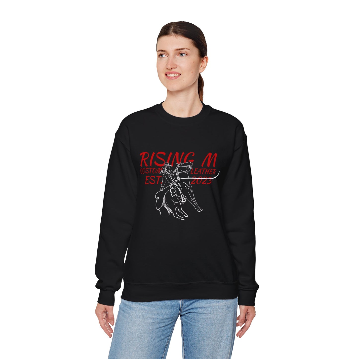 Rising M Rodeo Crewneck Sweatshirt - western Graphic