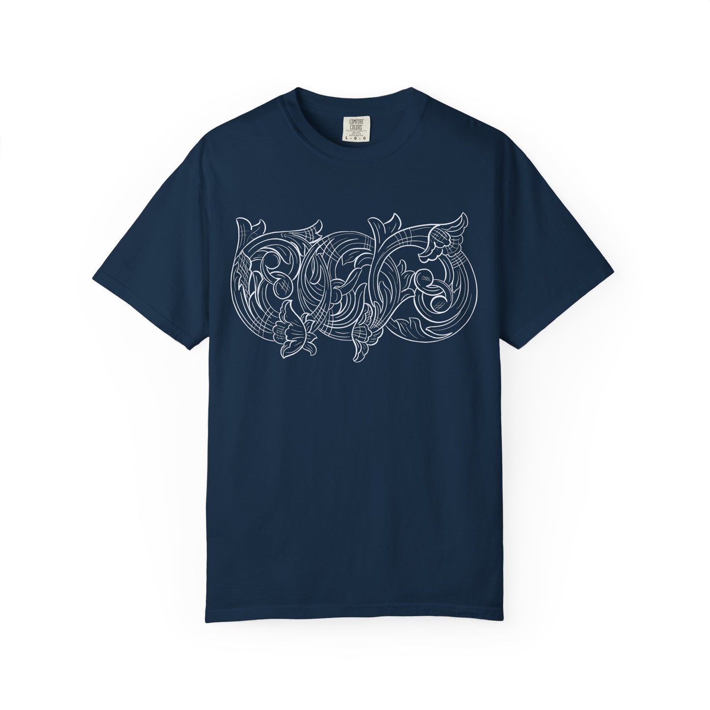 Rising M comfort colors scrolling front - roper logo back