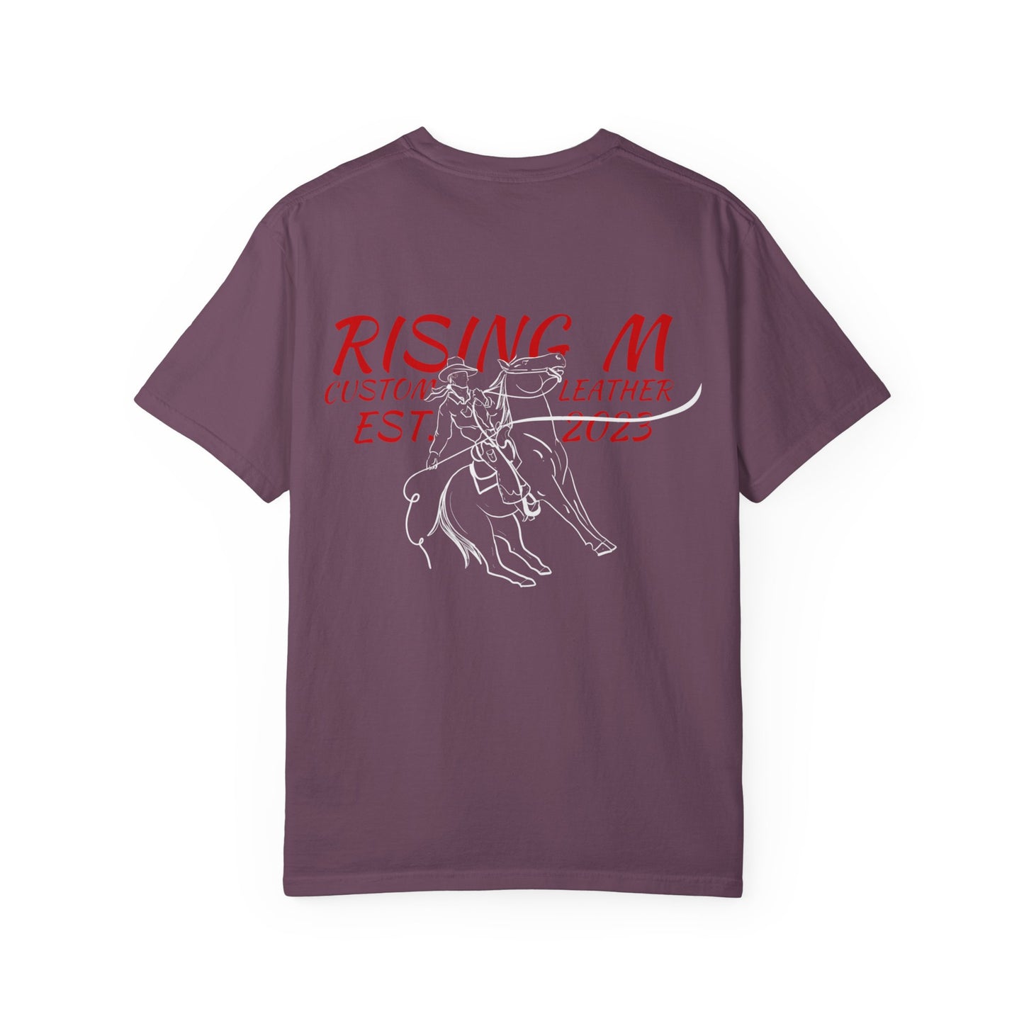 Rising M comfort colors scrolling front - roper logo back