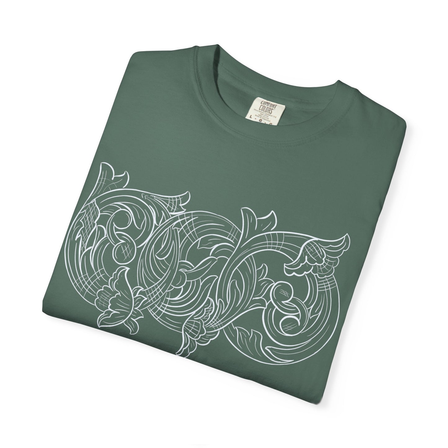 Rising M comfort colors scrolling front - roper logo back