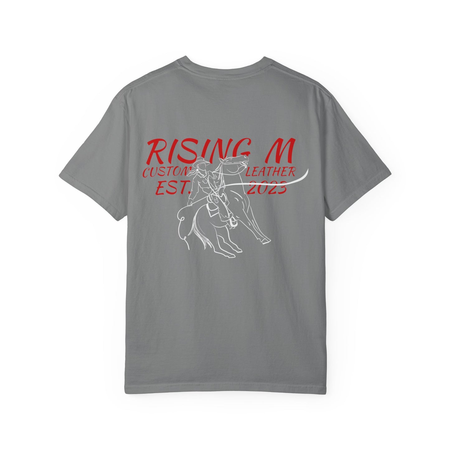 Rising M comfort colors scrolling front - roper logo back