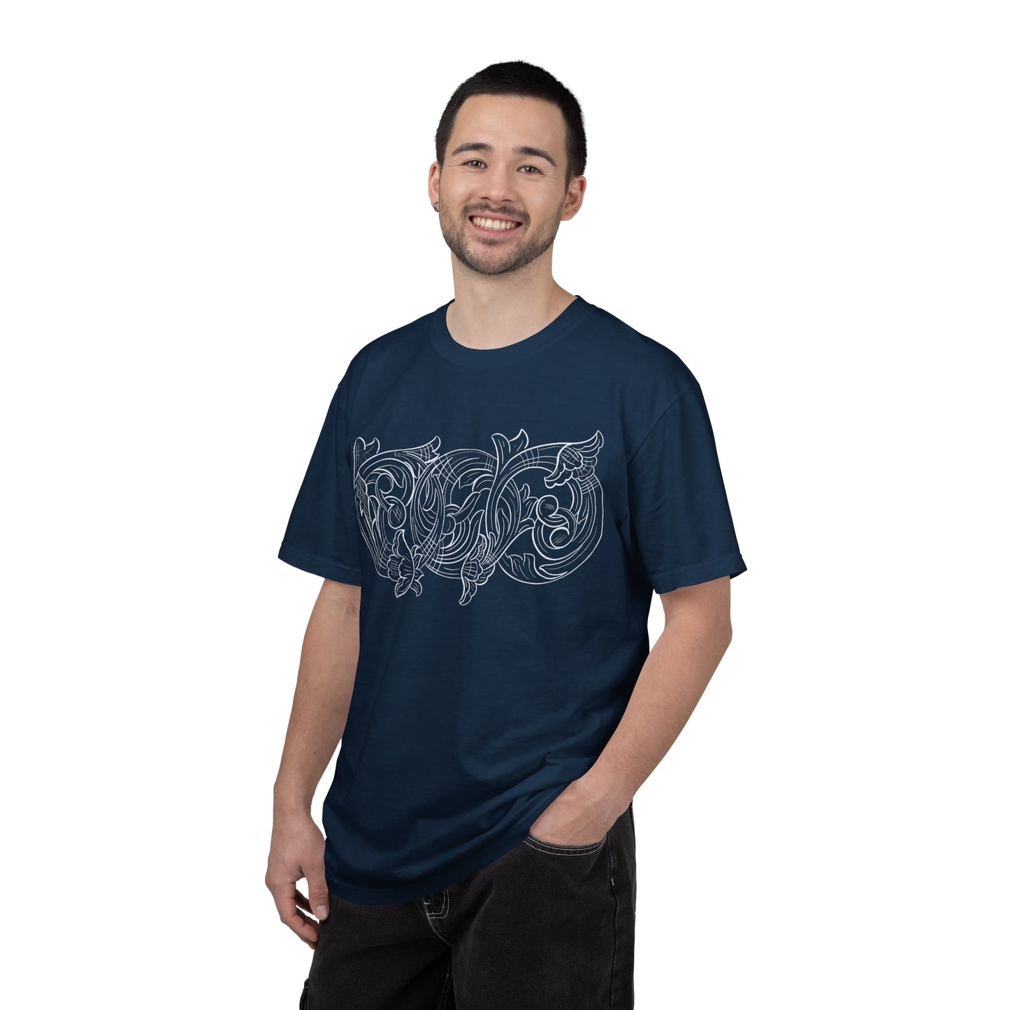 Rising M comfort colors scrolling front - roper logo back