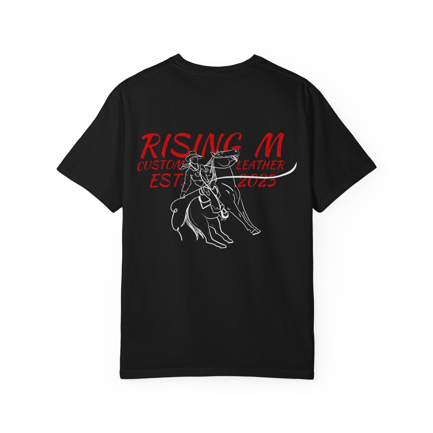 Rising M comfort colors scrolling front - roper logo back