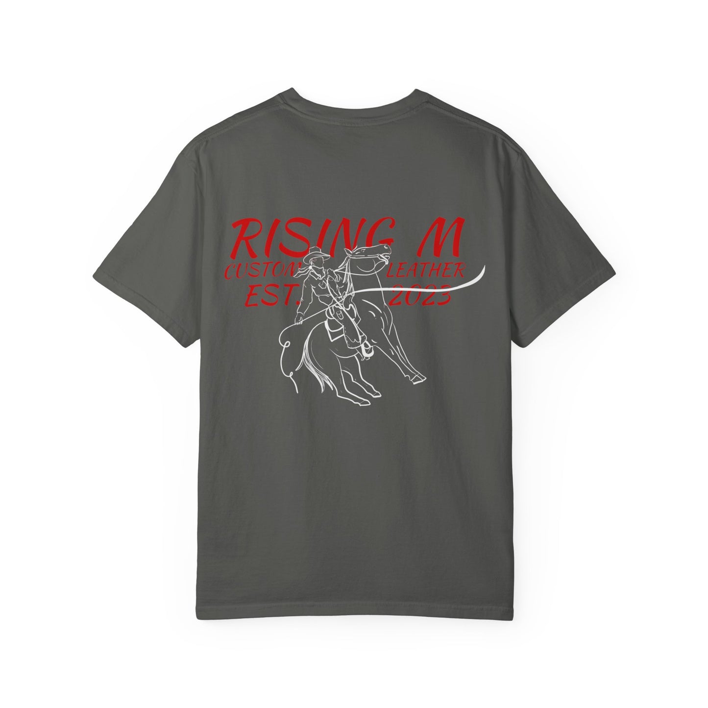 Rising M comfort colors scrolling front - roper logo back