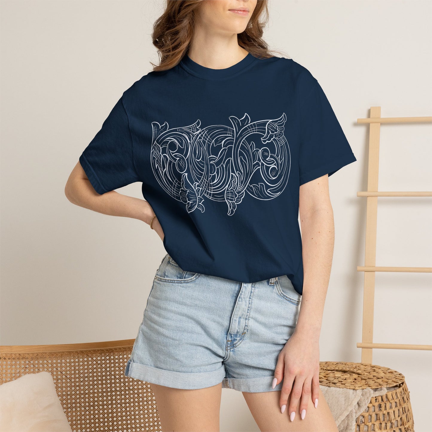 Rising M comfort colors scrolling front - roper logo back