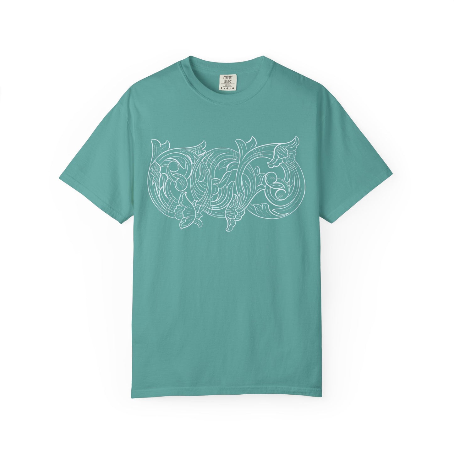 Rising M comfort colors scrolling front - roper logo back