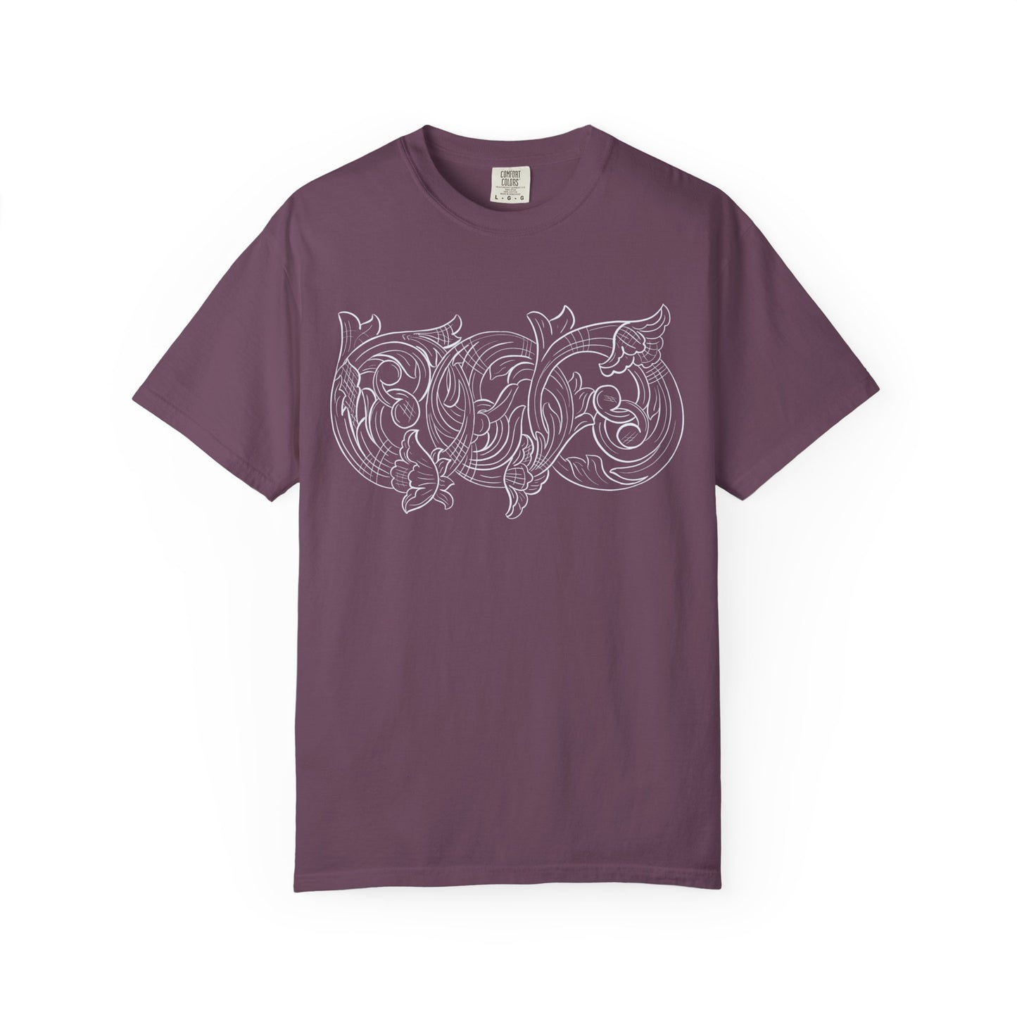 Rising M comfort colors scrolling front - roper logo back