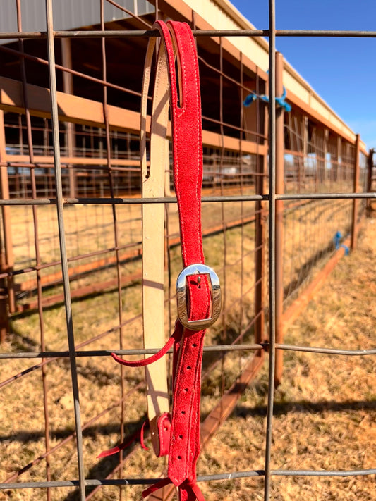 Suede headstall