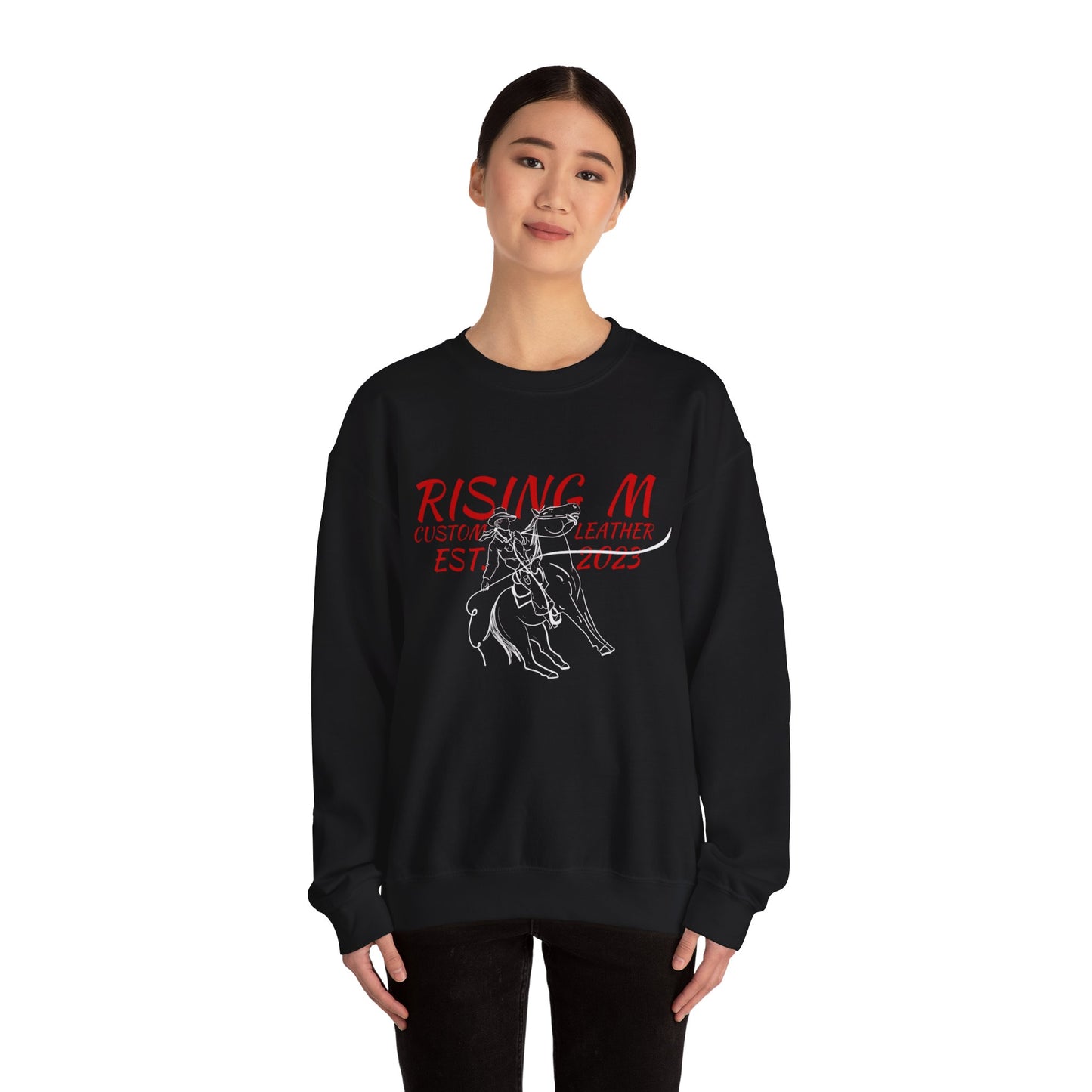 Rising M Rodeo Crewneck Sweatshirt - western Graphic
