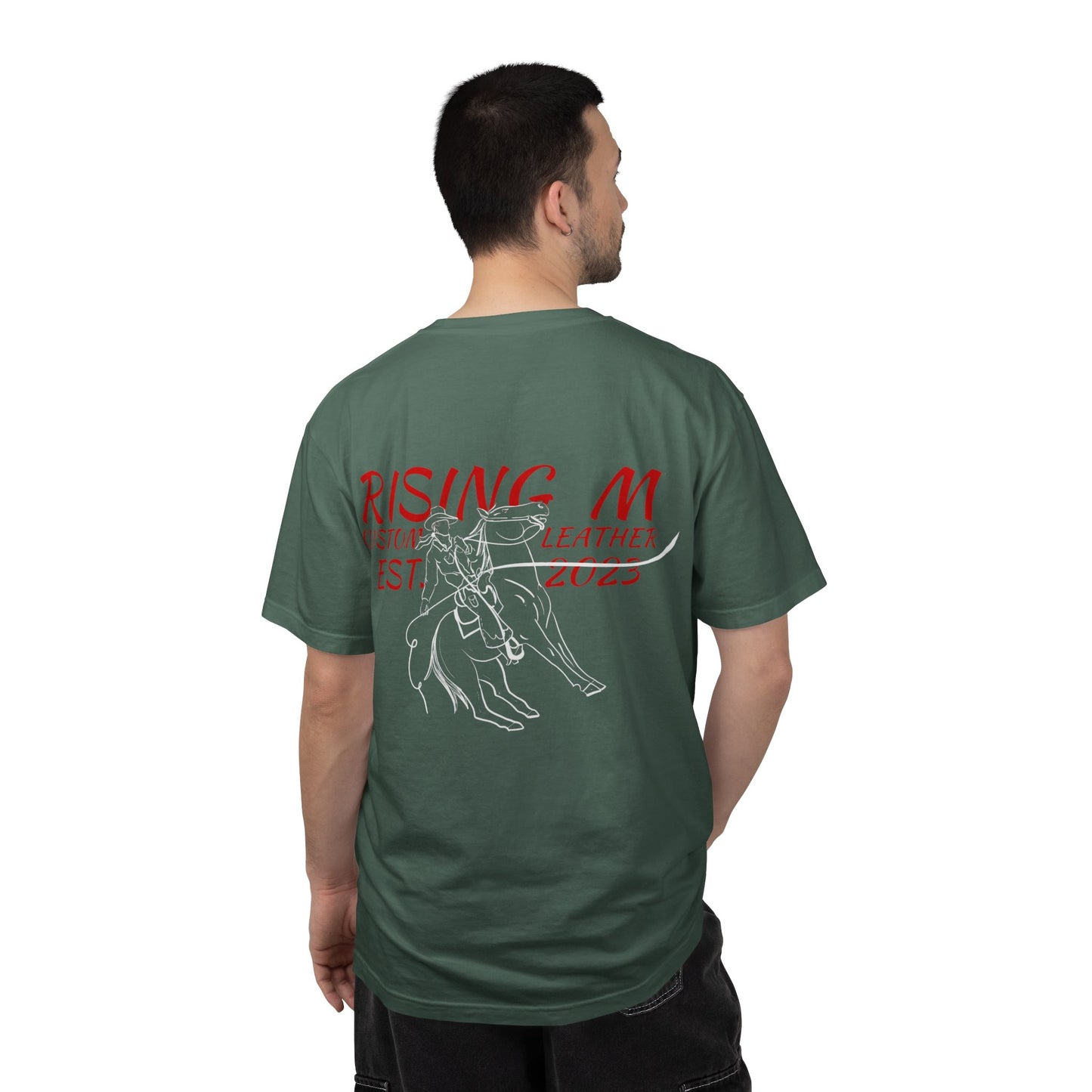 Rising M comfort colors scrolling front - roper logo back