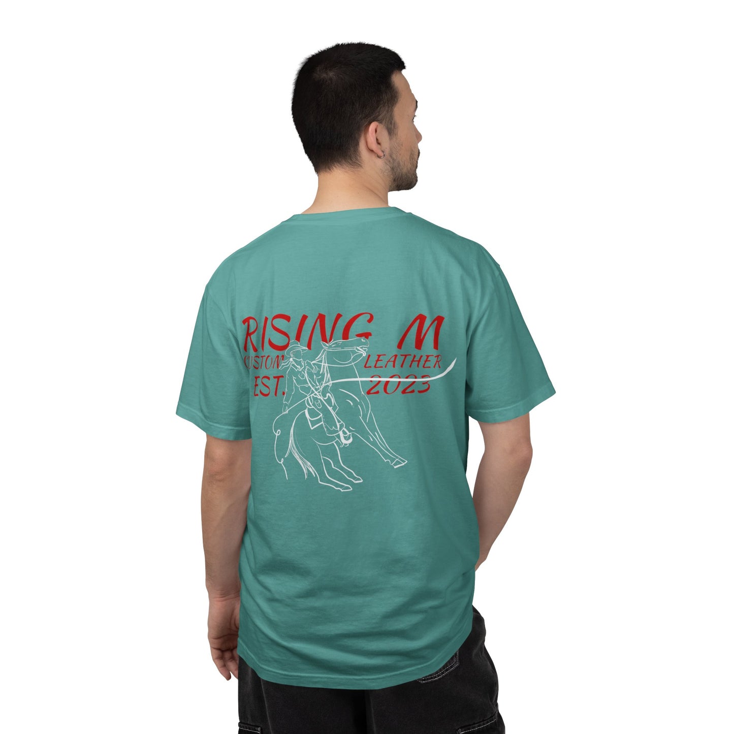 Rising M comfort colors scrolling front - roper logo back