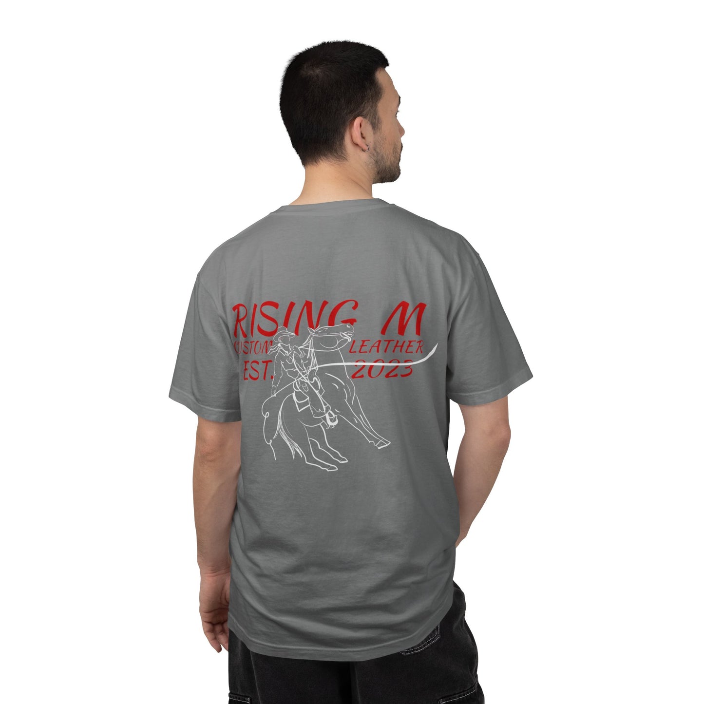 Rising M comfort colors scrolling front - roper logo back