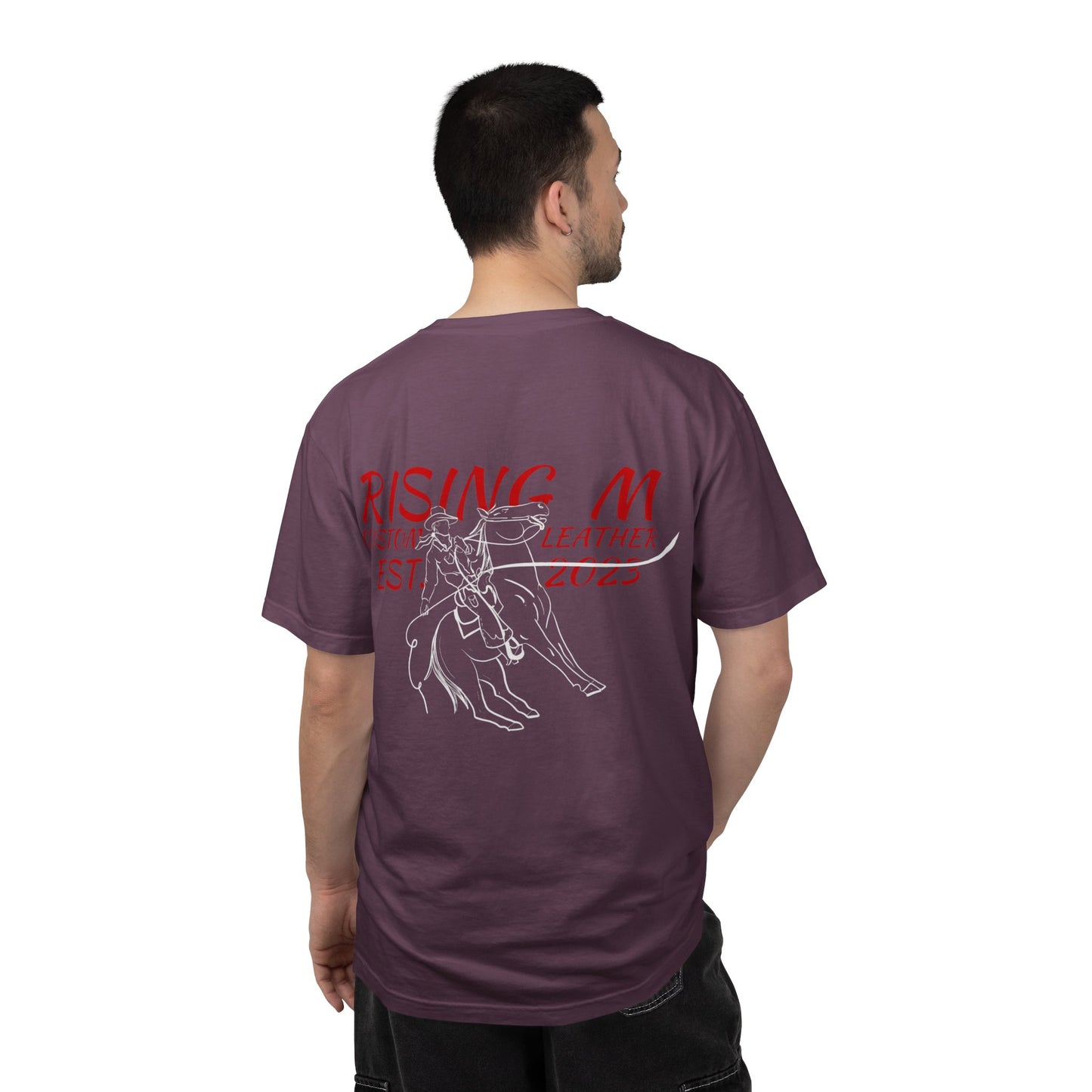 Rising M comfort colors scrolling front - roper logo back