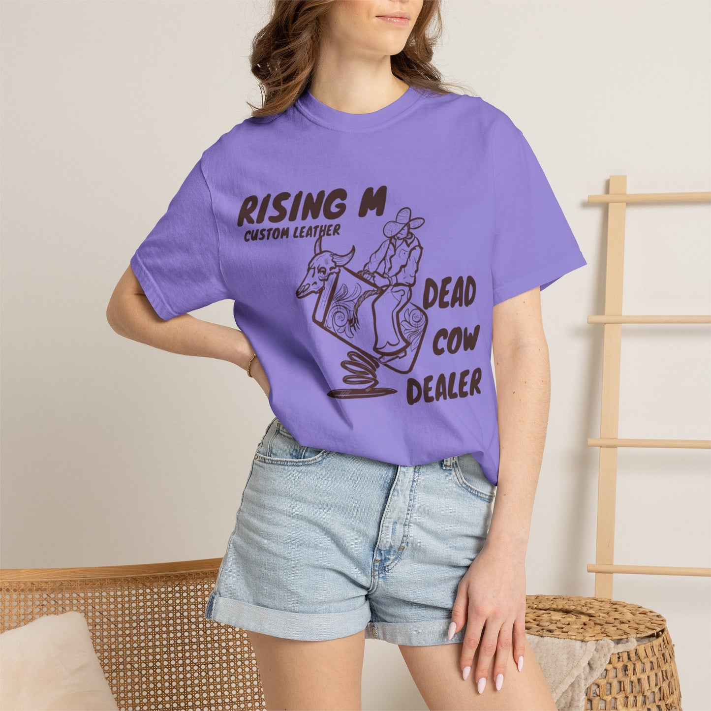 Dead Cow Dealer comfort colors tee ( front design only)