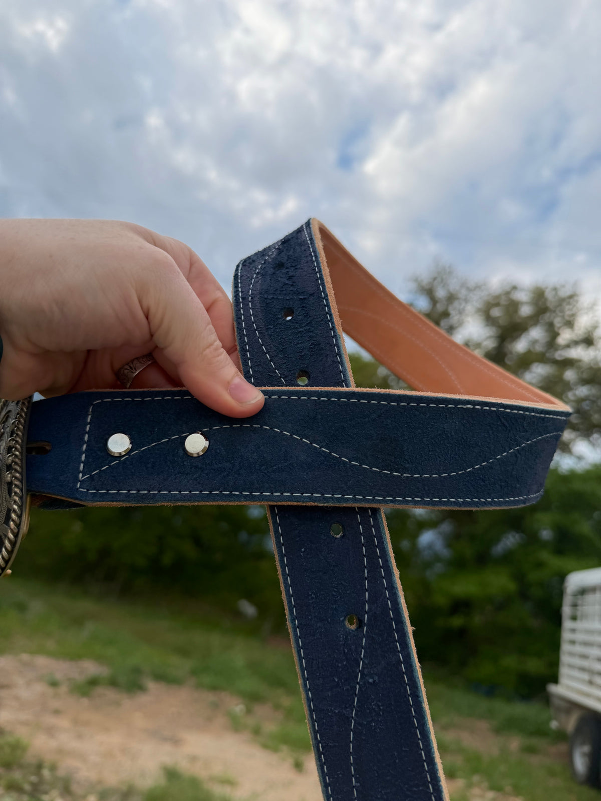 Doc Rough Out Royal blue rough out (holes 25-31) ready to ship – Rising M Leather