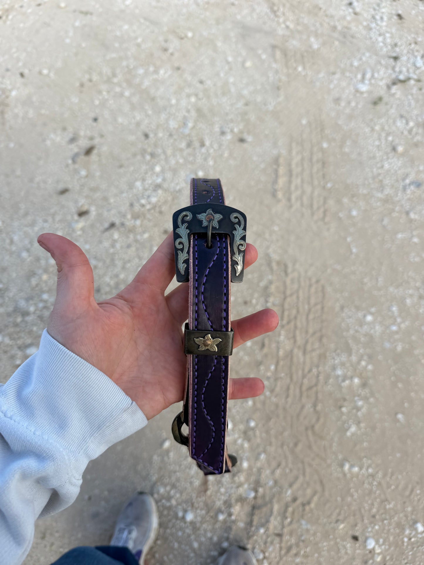 Purple Hobble belt ( pick your own hardware)