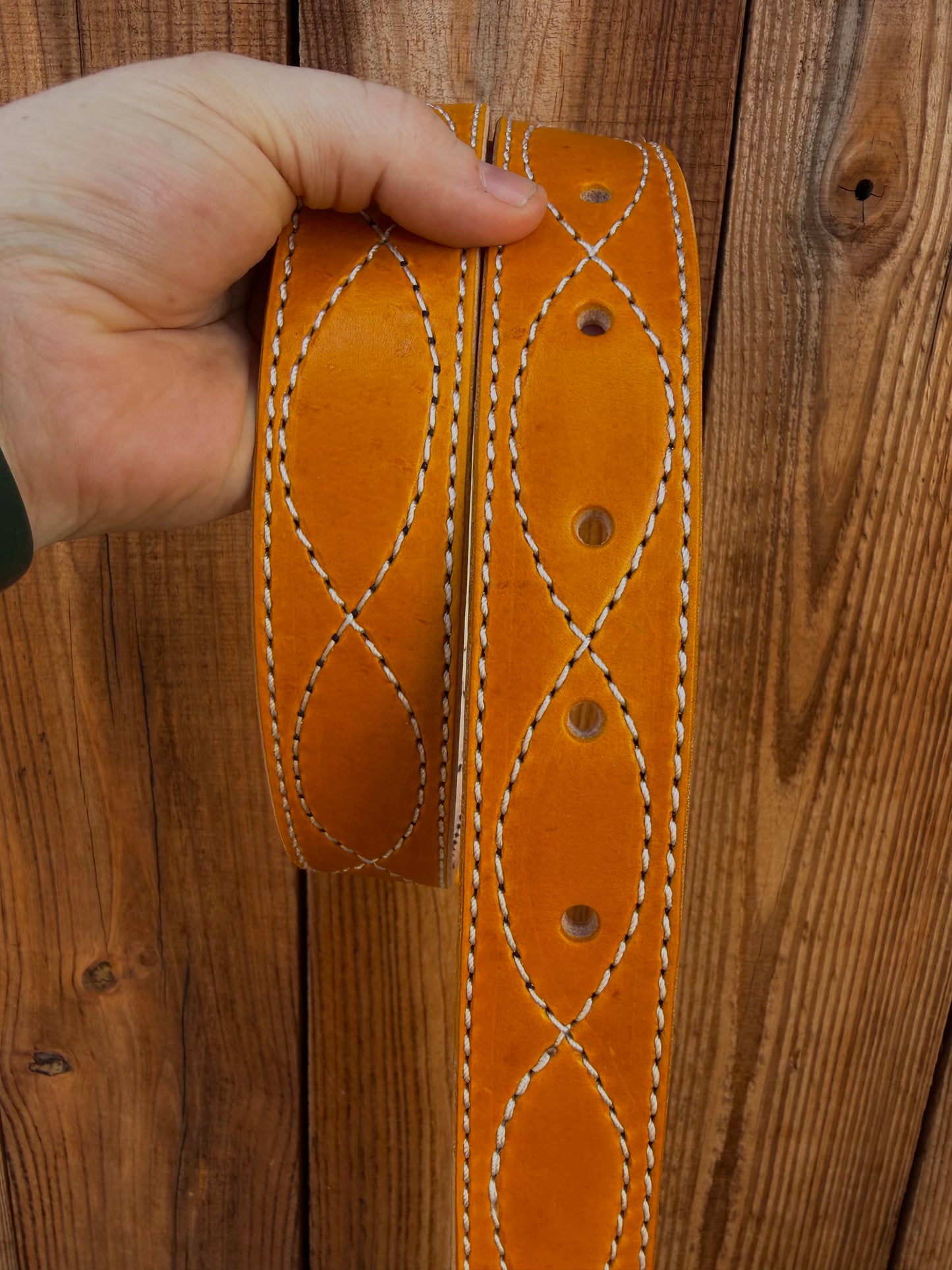 Yellow smooth finish belt