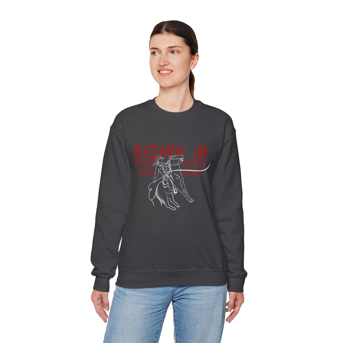 Rising M Rodeo Crewneck Sweatshirt - western Graphic