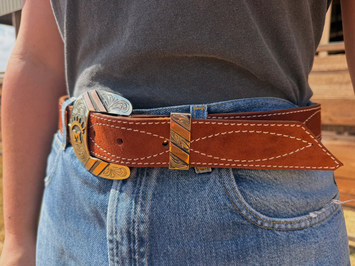 Autumn suede belt
