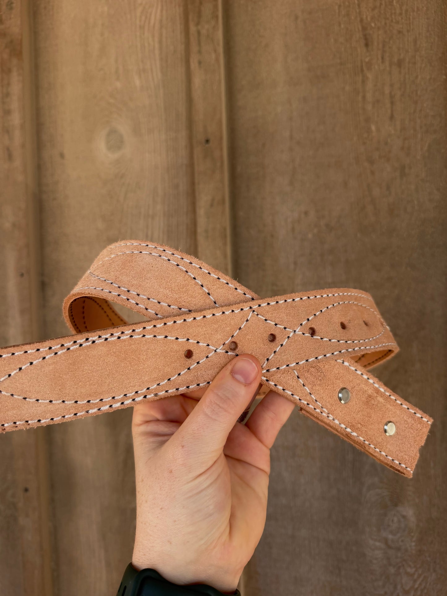 Tan Rough out belt