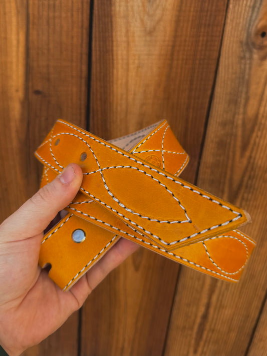 Yellow smooth finish belt