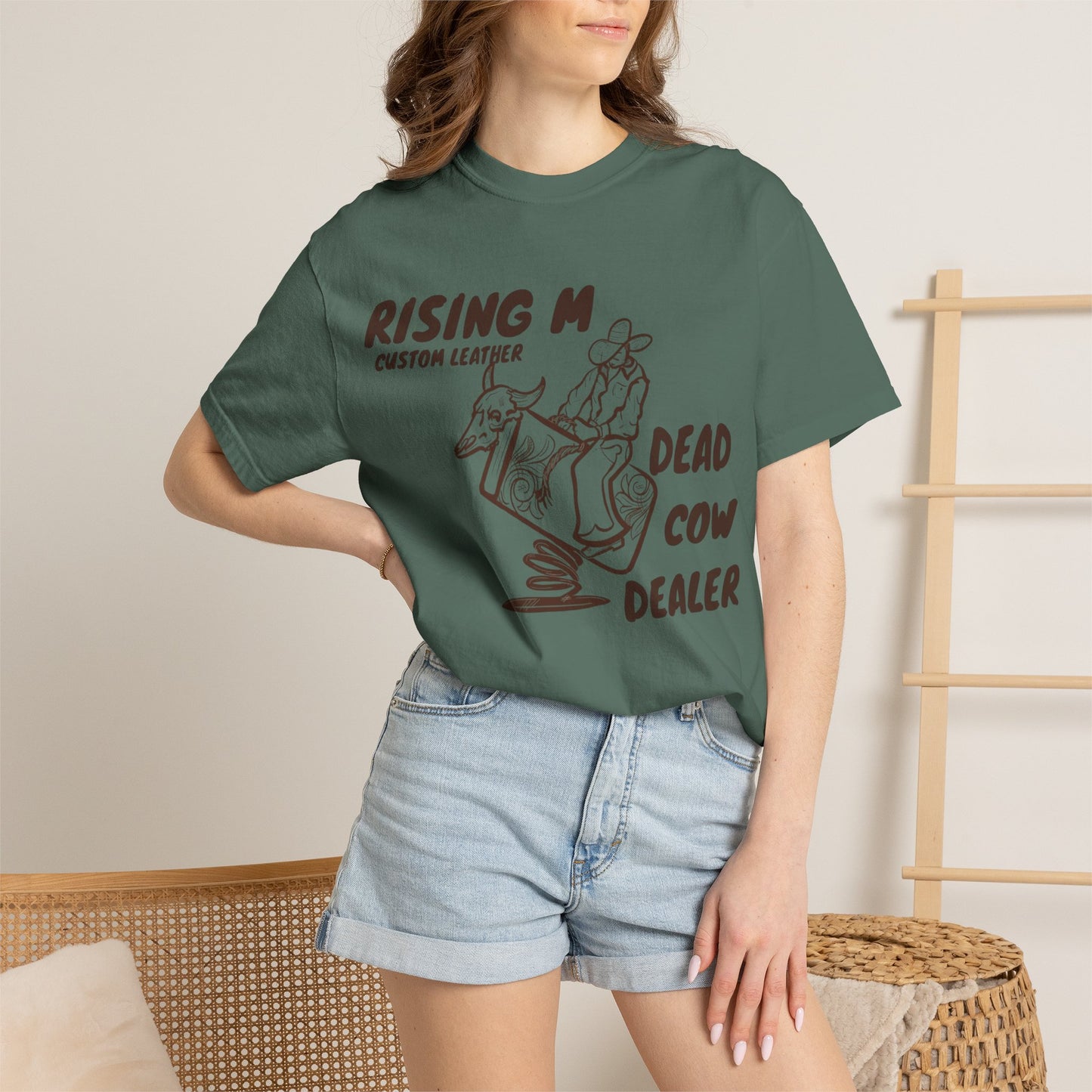 Dead Cow Dealer comfort colors tee ( front design only)