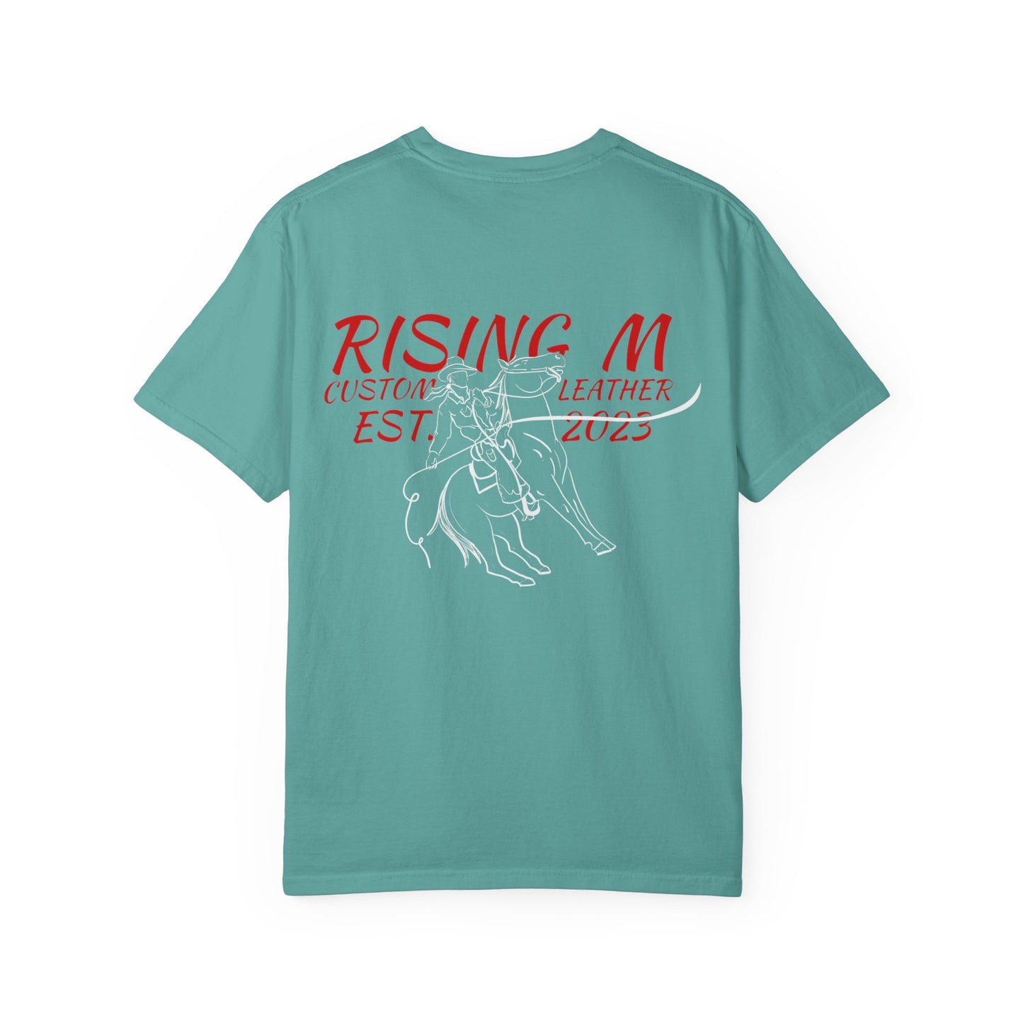 Rising M comfort colors scrolling front - roper logo back