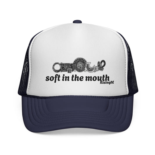 Funny Soft in the Mouth Trucker Cap, western humor, Great Gift for Friends, Summer Style. Cowboy fashion