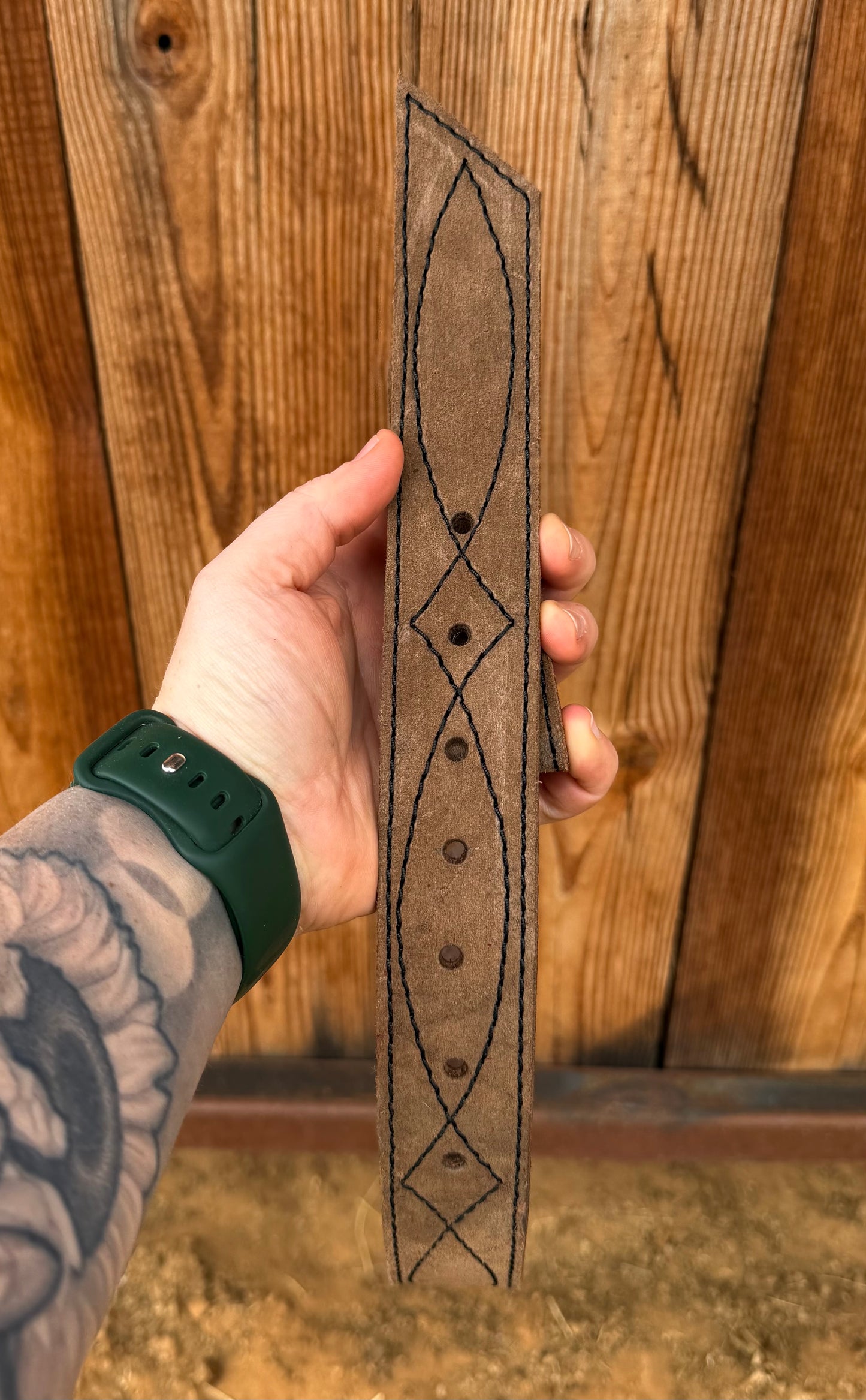 Light chocolate Rough out belt