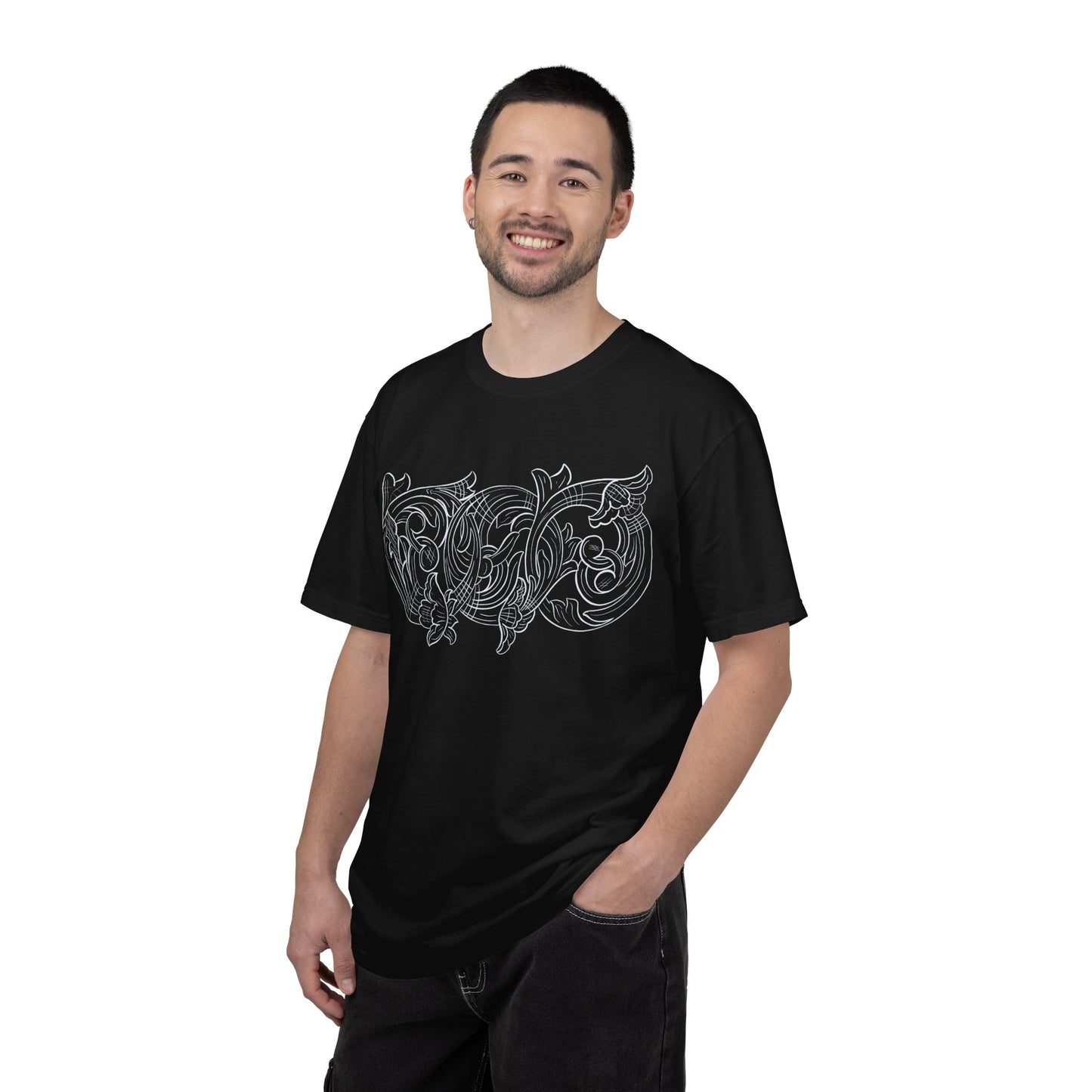 Rising M comfort colors scrolling front - roper logo back