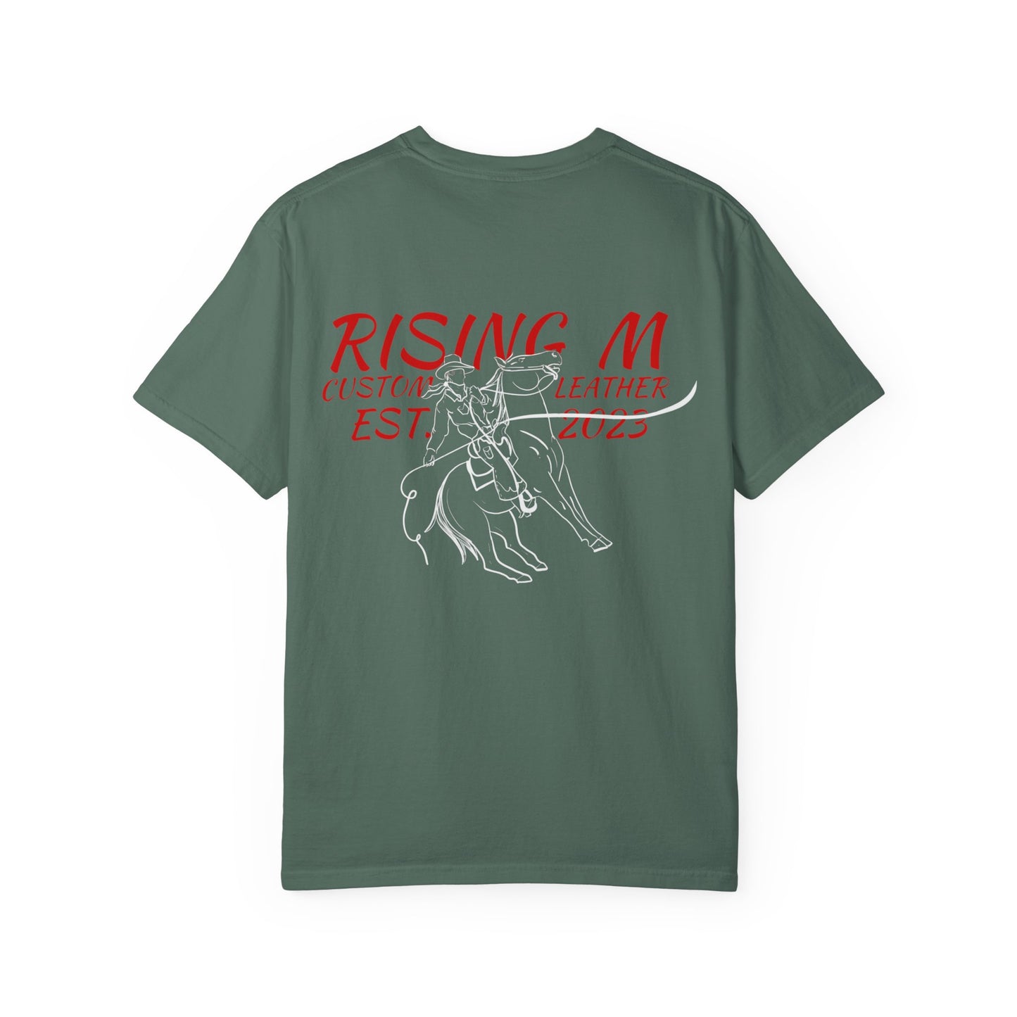 Rising M comfort colors scrolling front - roper logo back