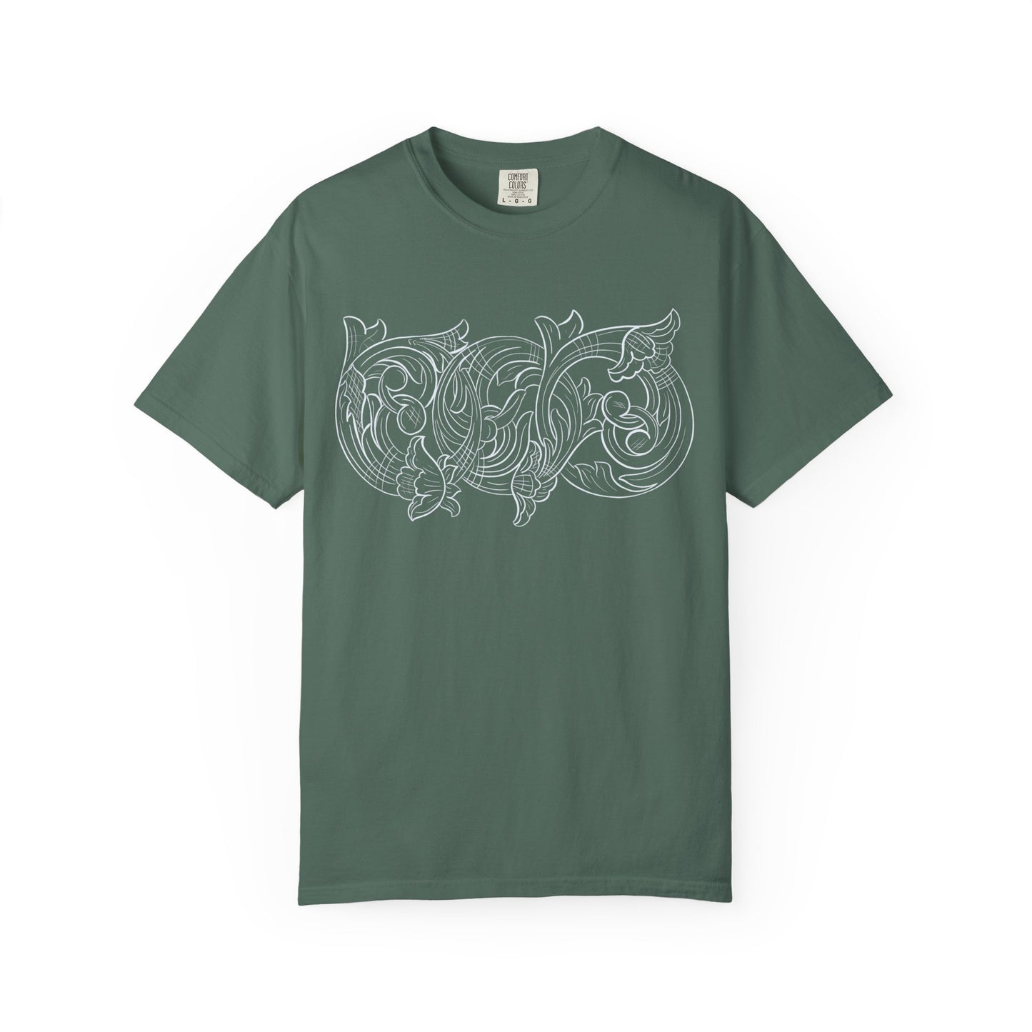 Rising M comfort colors scrolling front - roper logo back