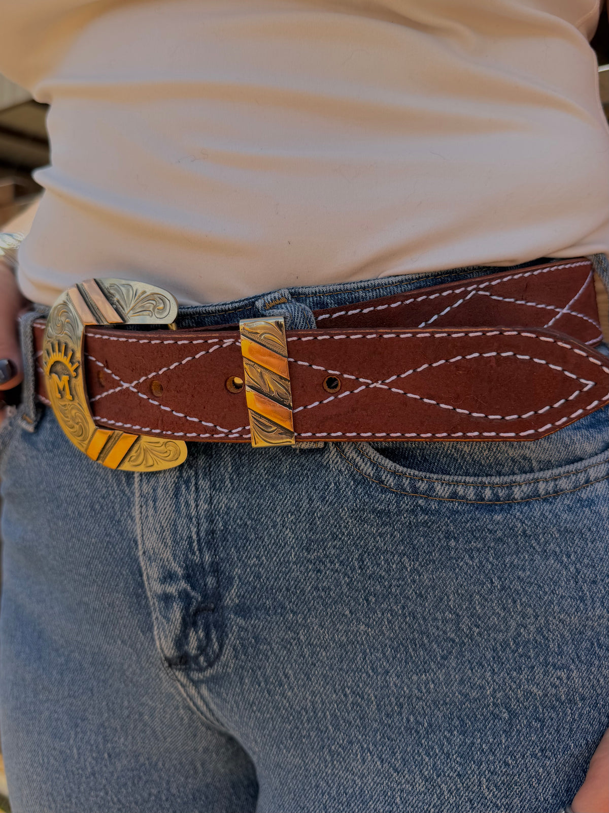 Mahogany rough out belt ￼