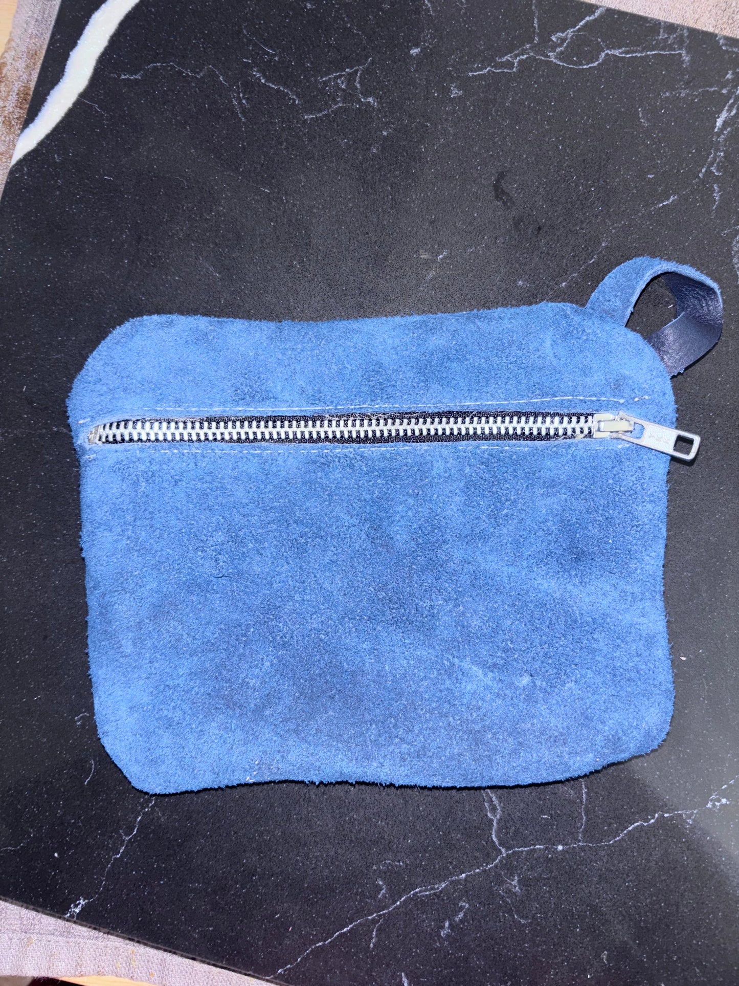 Tooled leather pouch