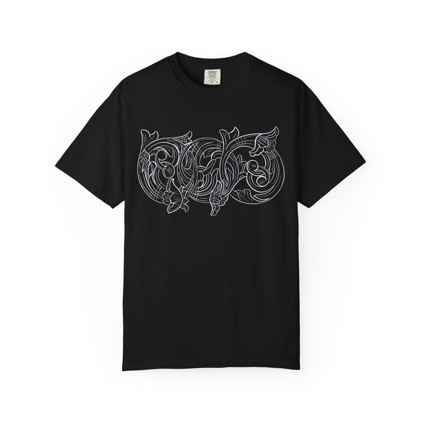Rising M comfort colors scrolling front - roper logo back