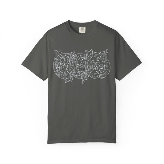 Rising M comfort colors scrolling front - roper logo back